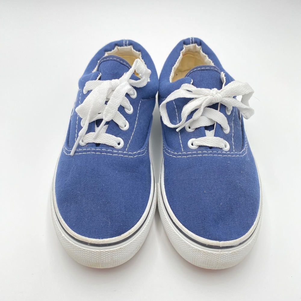 Vans Off The Wall Blue Canvas Sneakers Shoes Casual Lace Up Size‎ 39